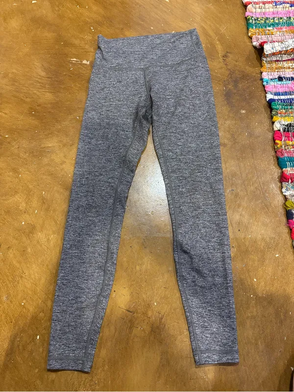lululemon athletica Heather Charcoal Gray Performance Leggings - Image 3