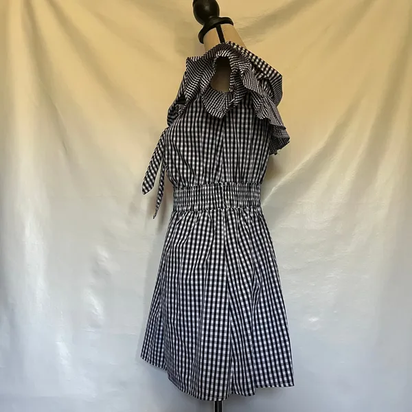 Her Entire Name Says Grace Gingham Dress Sz S Ruffle Cottage Coquette Prairie - Image 6