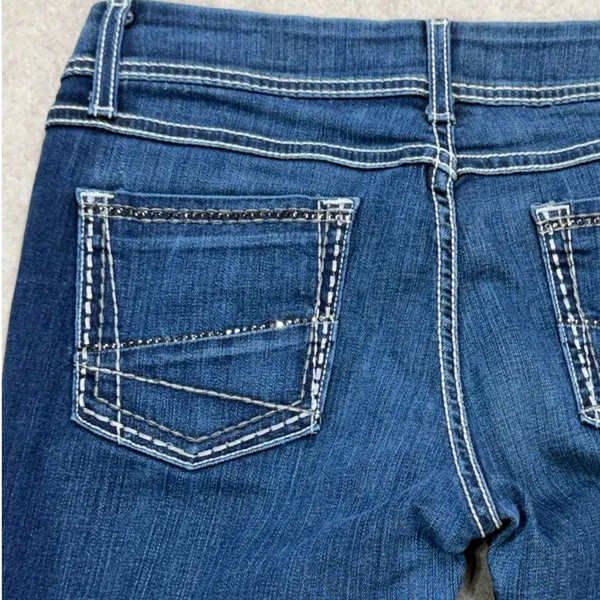 BKE Jeans Bootcut Womens 29R Addison Blue Denim Y2K Bling Western Cowgirl Boho - Image 8