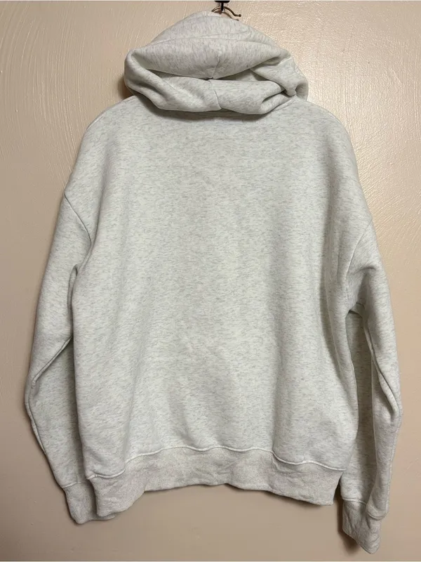 Zyfara Women’s Hoodie Bow Embroidered Long Sleeve Lined Floral Hood‎ Gray Pink - Image 4