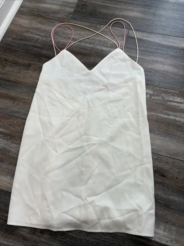 superdown Breanna Strappy Shift Dress in White XXS - Image 7