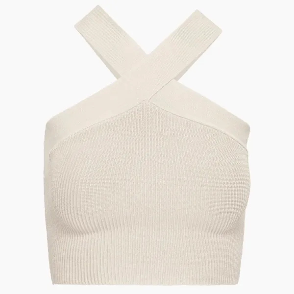 Aritzia Babaton Sculpt Knit Criss Cross Cropped Tank - Image 2