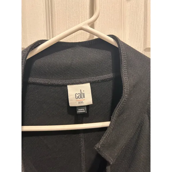 CAbi Maestro Jacket 3903 Women's 2XL Black Ponte Knit Long Blazer Coat Versatile - Image 2
