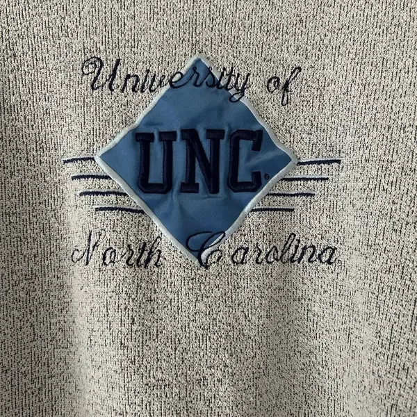 UNC Tarheel Grey Sweatshirt Size XL Made in USA Fangear Casual Athletic Sport - Image 3