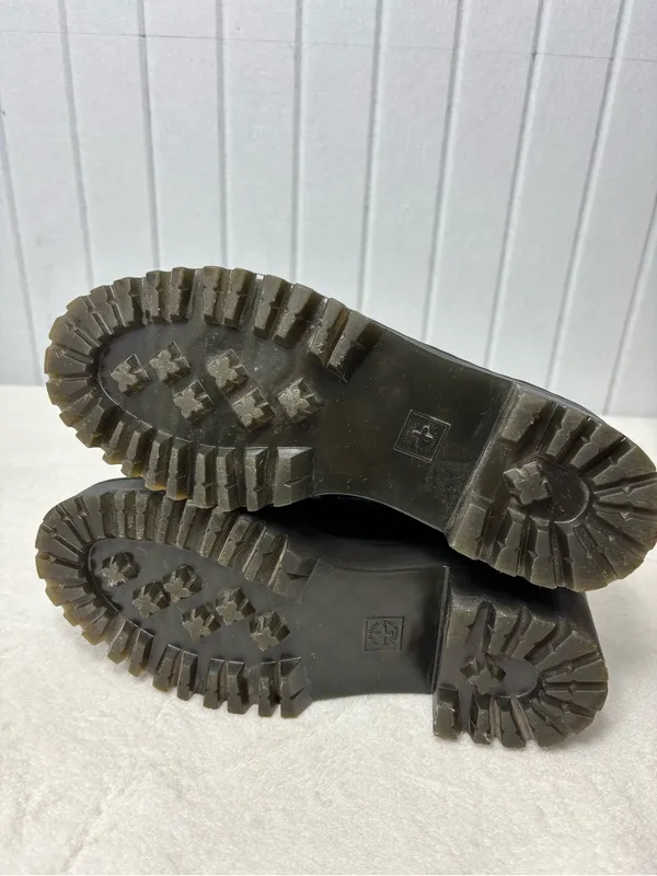 Dr. Martens Leona Lo Black Platform Heeled‎ Oxford Shoes Womens size 7 - Image 8