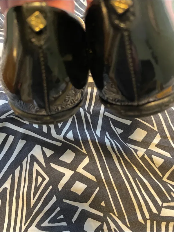 Sam & Libby Beige Pointed-Toe D'Orsay Flats with Black Heel - Image 6