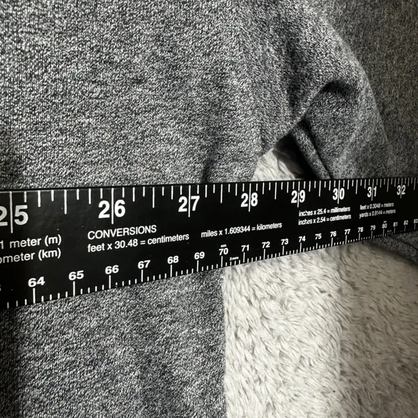 Calvin Klein Sweatshirt Womens XL Gray Logo Pullover Relaxed‎ Cropped Crewneck - Image 2