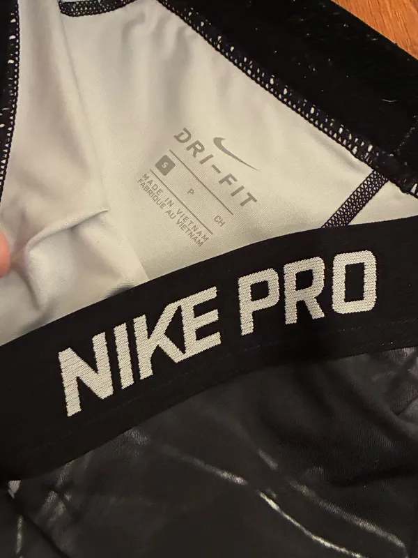 Nike Pro White Detail Dri-Fit Short - Image 2