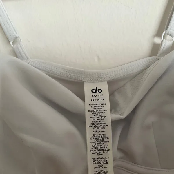 Alo Yoga Airbrush Streamlined Dress White/White XS - Image 6