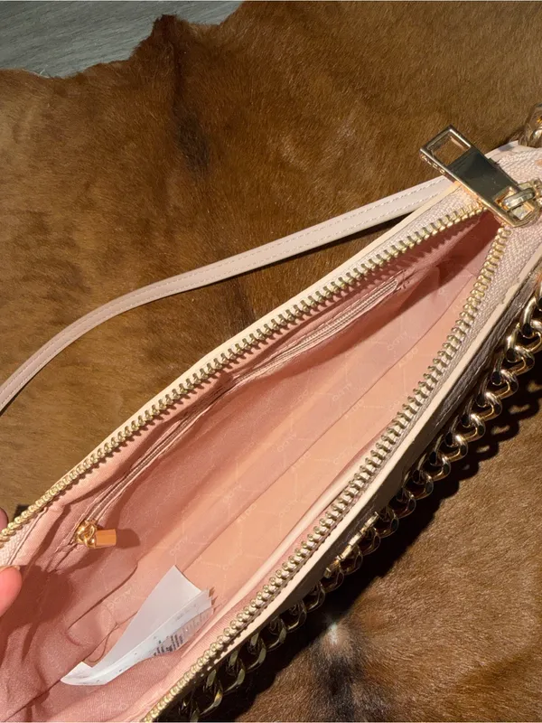 ALDO Blush Pink Convertible Shoulder Bag / Crossbody w Cherry Charm/Cardholder - Image 6