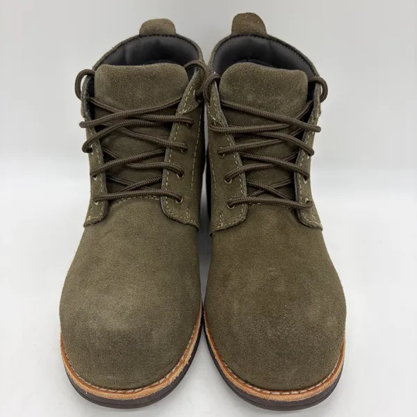 WORX by Red Wing Womens 7 Boots Olive Green Suede Steel Toe #5124 EUC - Image 3