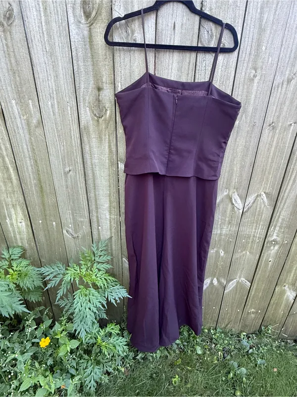 Daymor Couture Two-Piece Beaded Maxi Dress in Plum - Image 4