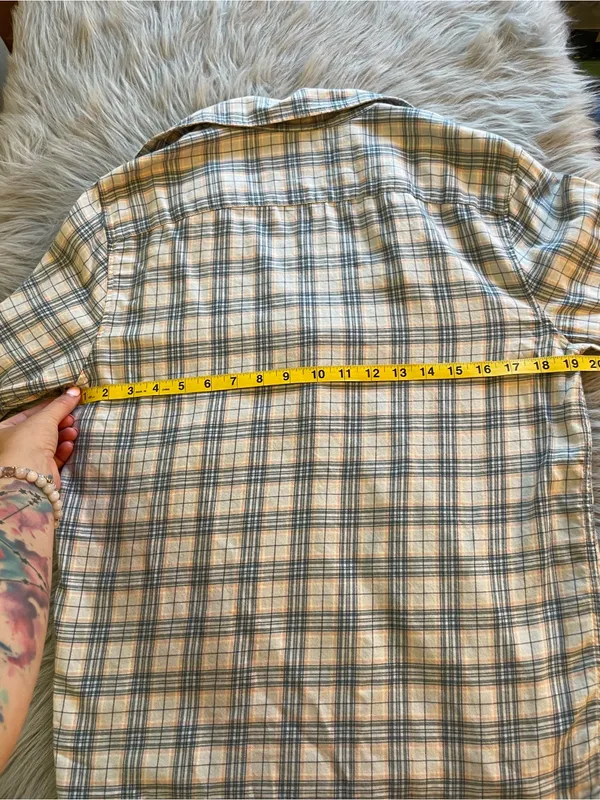 🛒Women’s Abercrombie & Fitch Plaid Button-Down Shirt - Blue & Pink - Image 7