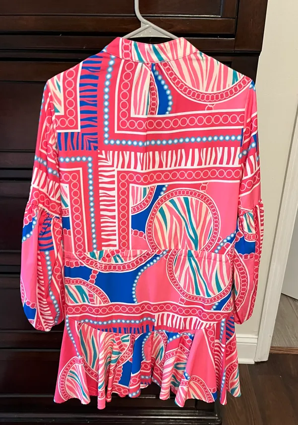 Boutique Multi-color Print Dress - Image 3