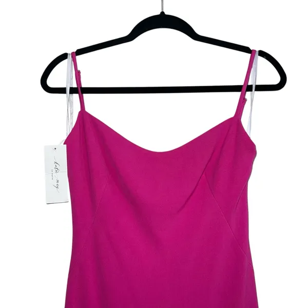 NEW NWT Katie May Damn Gina Low Back Maxi Gown In Electric Pink - Image 4