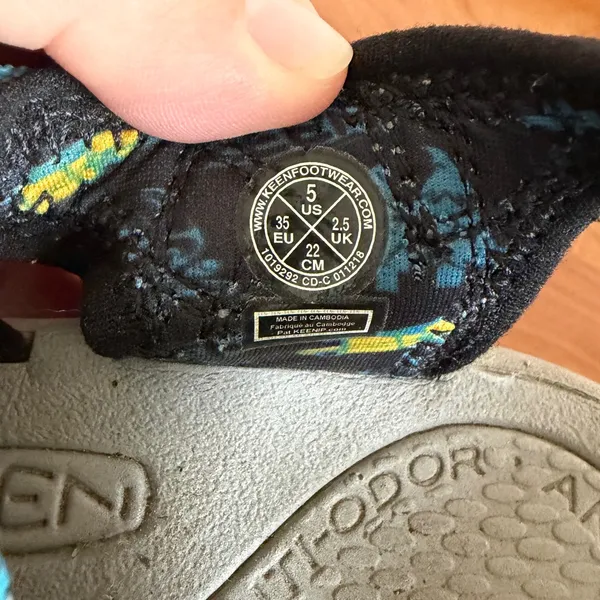 Keen Newport H2 Waterproof Hiking Sandals Black Blue 1019292‎ Womens Size 5 - Image 6