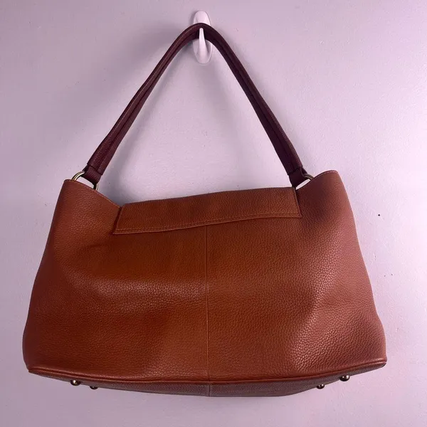 LENE Large Brown Leather and suede Hobo Bag/Shoulder Bag - Image 6