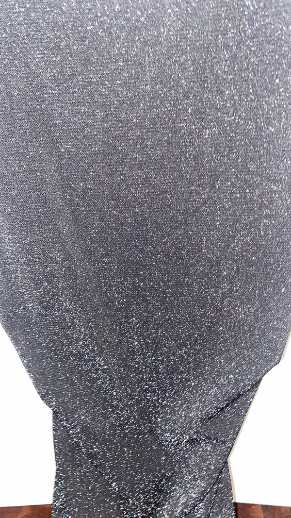 Mini Dress Sparkly Black - Image 2