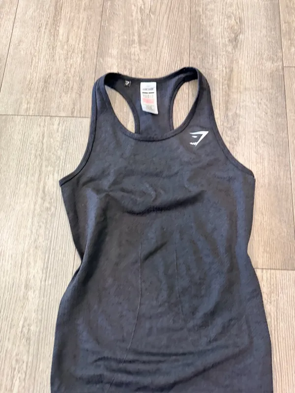 Gymshark Black Seamless High-Neck Tank Top - Image 6