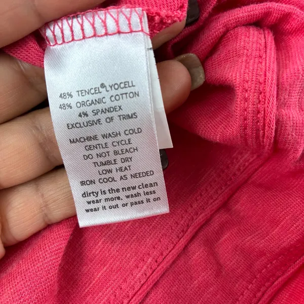 Horny Toad Womens Dress Small Pink Sleeveless Casual Tencel Blend Knee‎ Length - Image 5