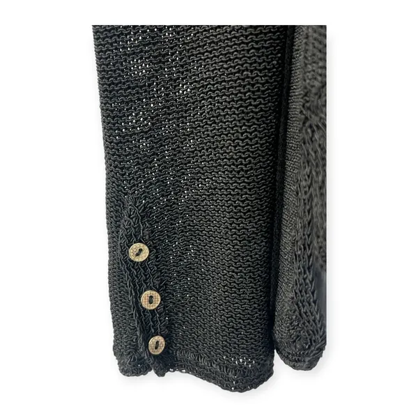 J. McLaughlin | XS | Open Knit Semi Sheer V-neck Pullover Sweater - Image 3