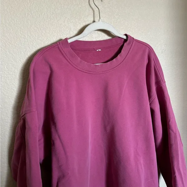 Lululemon perfectly oversized crew sweatshirt size‎ 12 in pink lychee - Image 4
