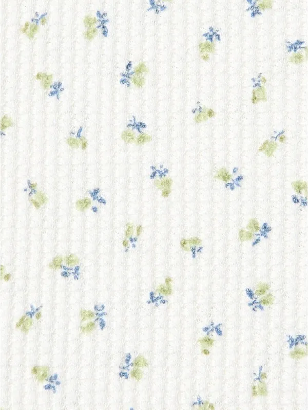 Uniqlo Waffle Full Open Mini T-Shirt | Pattern NWT White XS - Image 5