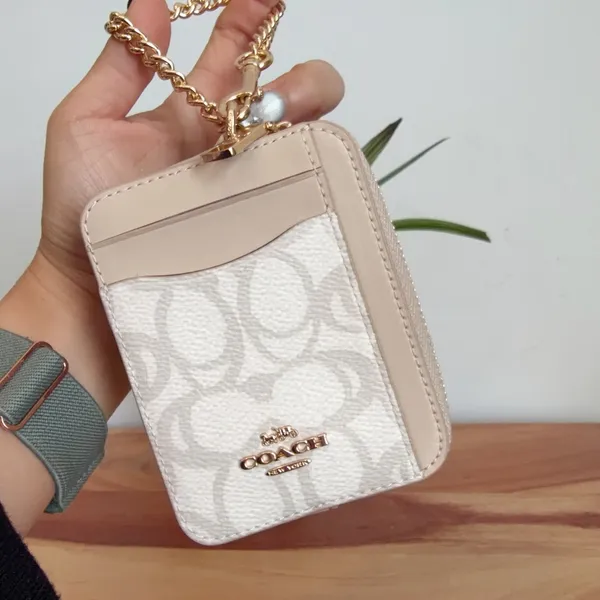 NWT Coach Zip‎ Card Case in Sketch Signature Canvas - Image 2