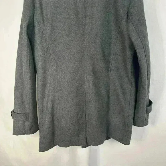 NWT‎ Coat Jacket Button Up Front Pockets Snap Button Collar Womens Size XL Gray - Image 9