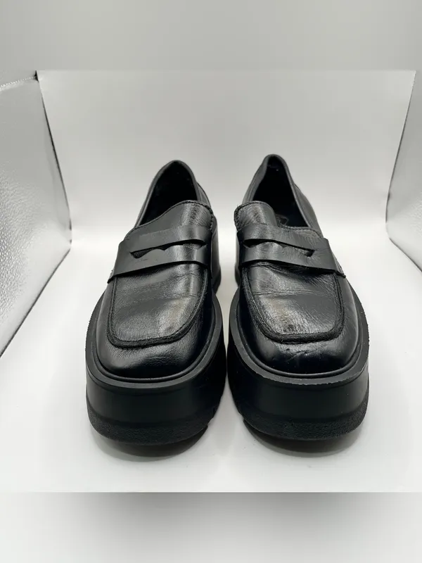 Free People Women's Nico Platform Loafers - Black size 36 US 6 NWOB - Image 3