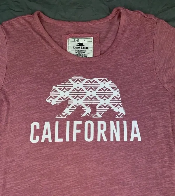 California Tshirt Pink Size M - Image 5
