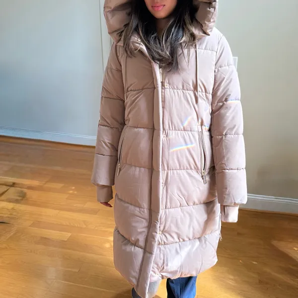 Michael Kors Hooded Long Women's Puffer Coat Size Small - Image 6