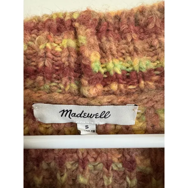 Madewell Space-Dyed Waller Crop Cardigan Sweater size small - Image 6