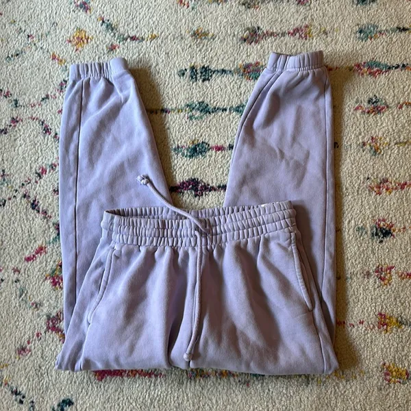 TNA Aritzia COZYAF Fleece Joggers in Purple - Image 2