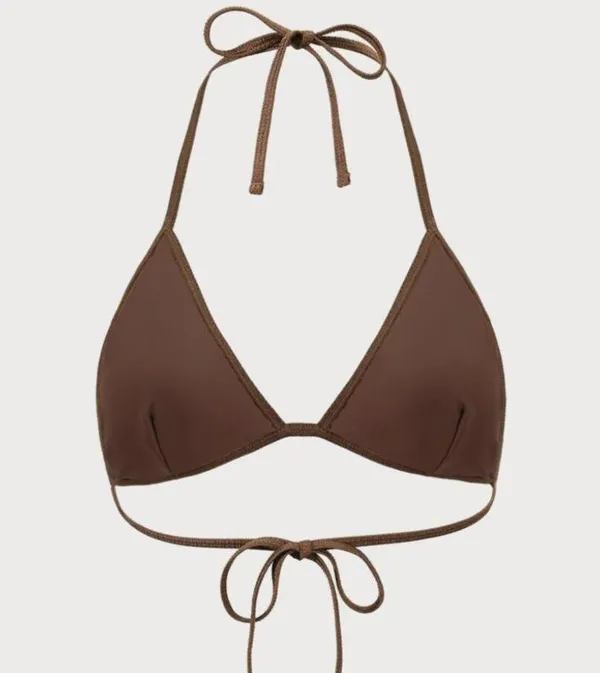 berlook Brown Crochet Halter Triangle Bikini Top and bottom 09 - Image 7
