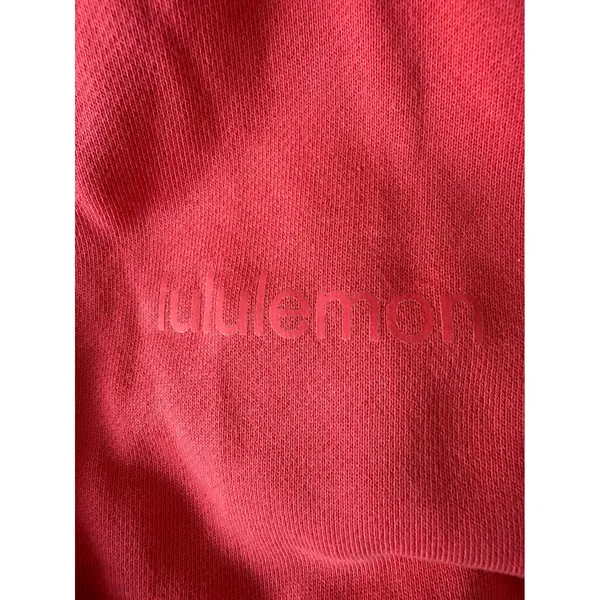 Lululemon Scuba High Rise Jogger‎ Coral Pink Cotton Fleece Sweatpants Size 2 - Image 3