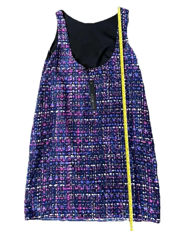 ALICE TRIXIE Women's 100% Silk‎ Casual Satin Summer Resort Shift Dress Size M - Image 7
