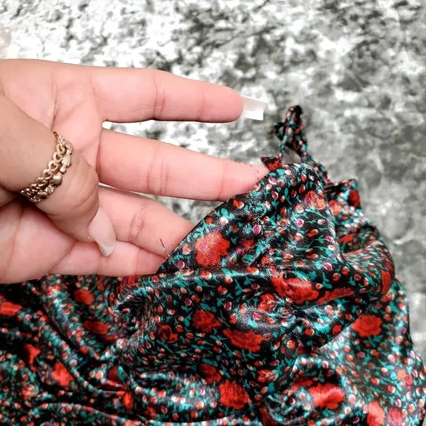 Urban‎ Outfitters Rose Print Ruched Dress - Image 6
