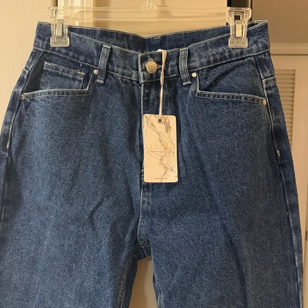$115 Nwt Lichi High Rise Slit Side Western Flare Jeans, 28 - Image 4