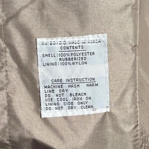 Vintage The Legend Tan Belted Trench Coat Jacket‎ Removable Liner Utility Spy - Image 8