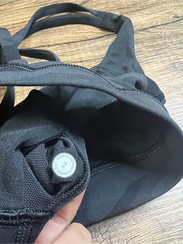 Lululemon Energy Bra Medium Support B-D Cup Heritage 365 Camo Deep Coal Multi - Image 3