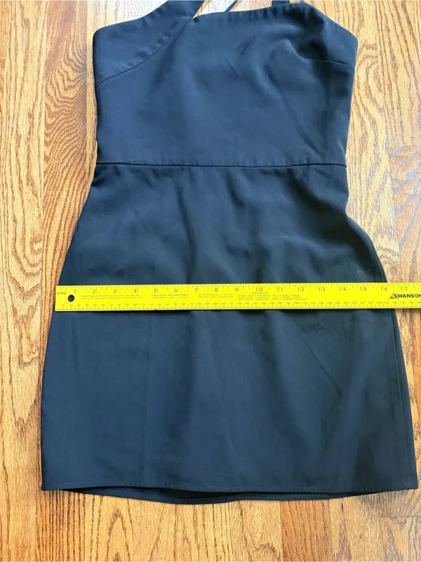 Lovers + Friends Sidney Mini Dress Black XS Criss Cross Strappy Cocktail Party - Image 12