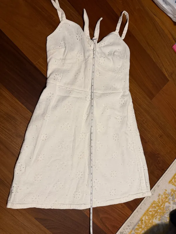 Hollister White Eyelet Spaghetti Strap Sundress - Image 7