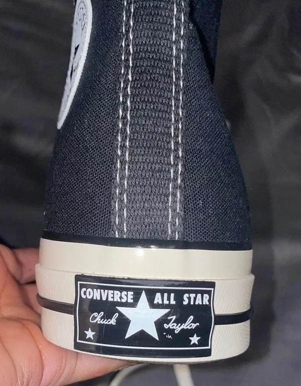 Converse Black & white unisex high top all star Chuck Taylor 70 - Image 5