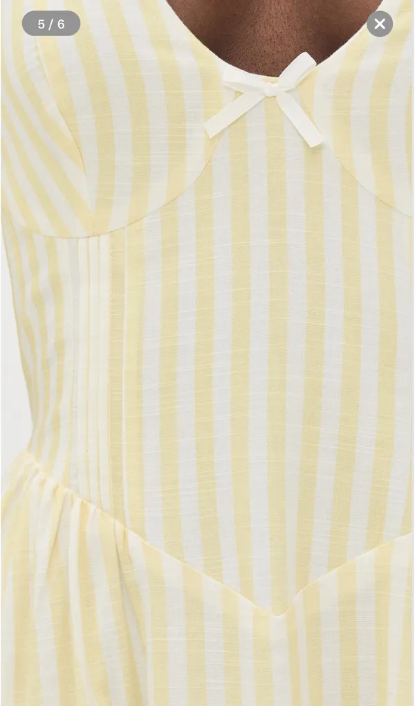 Calianna Midi Dress White - Image 4