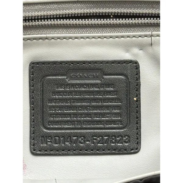 Coach Charlie Tote Bag Large Black Leather Shoulder‎ Handbag Purse - Image 3