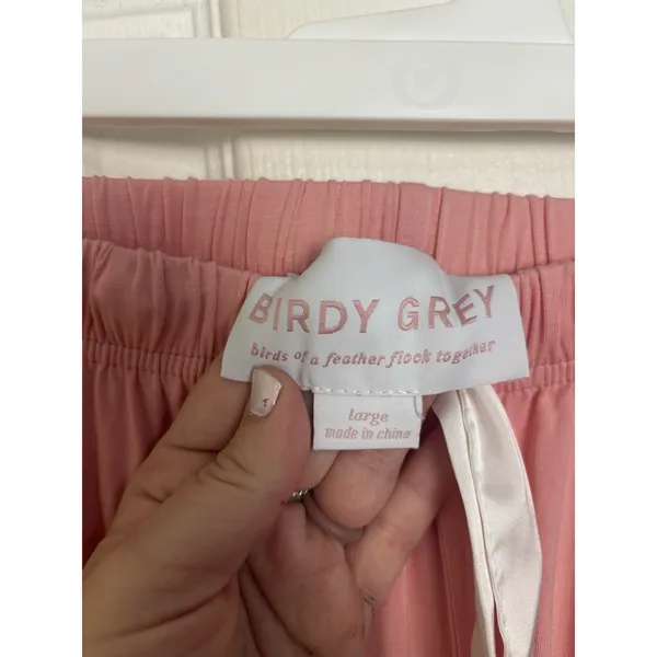 Birdy Grey Jonny Dusty Rose Bamboo Pajama Shorts Large Loungewear - Image 3