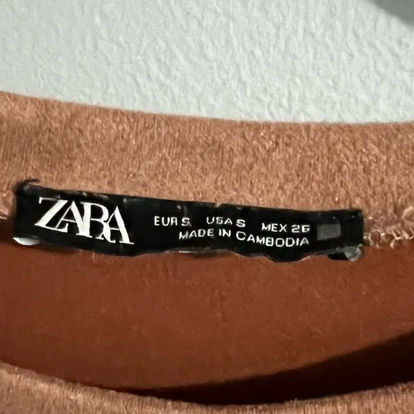 Zara Tan Mini Dress - Image 4