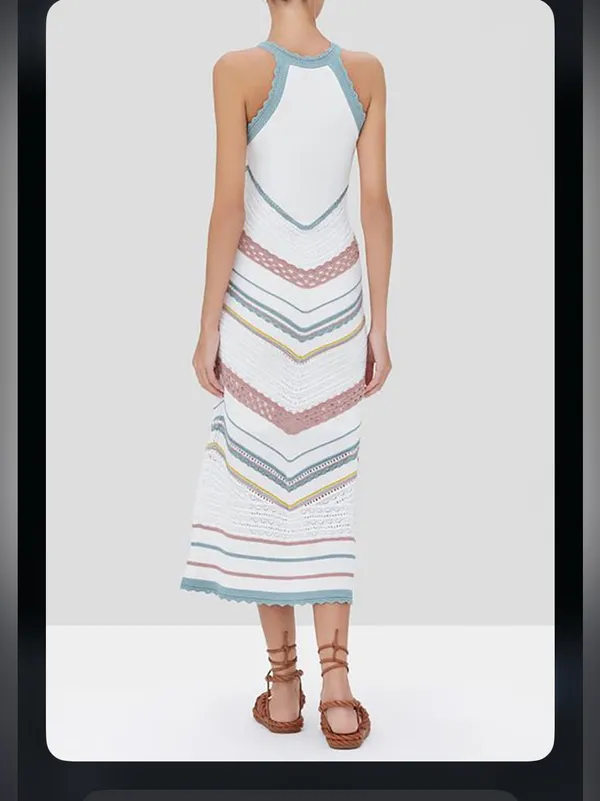 Nwot Alexis Allia Knit Dress was $396 crochet boho party revolve summer maxi - Image 3