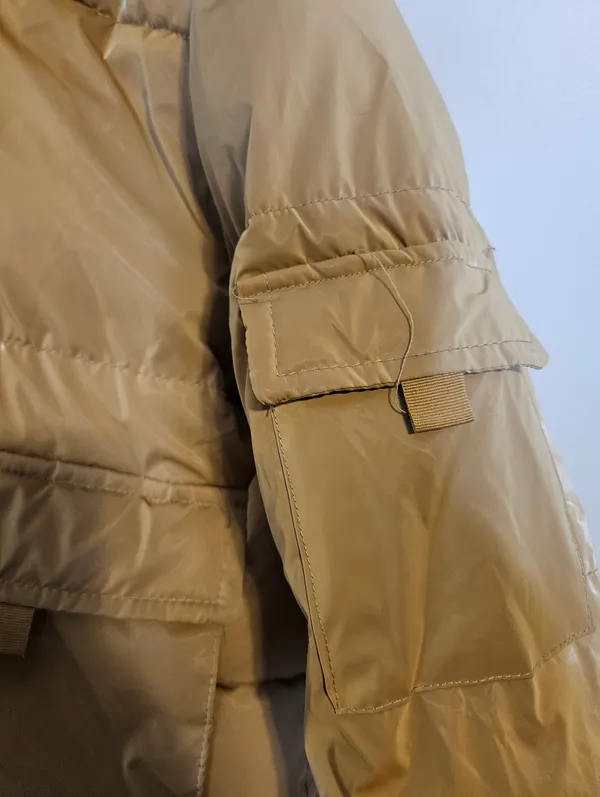 How Dare U Outerwear Pocketed Zip-Up Puffer Jacket with Removable Hood - Image 8